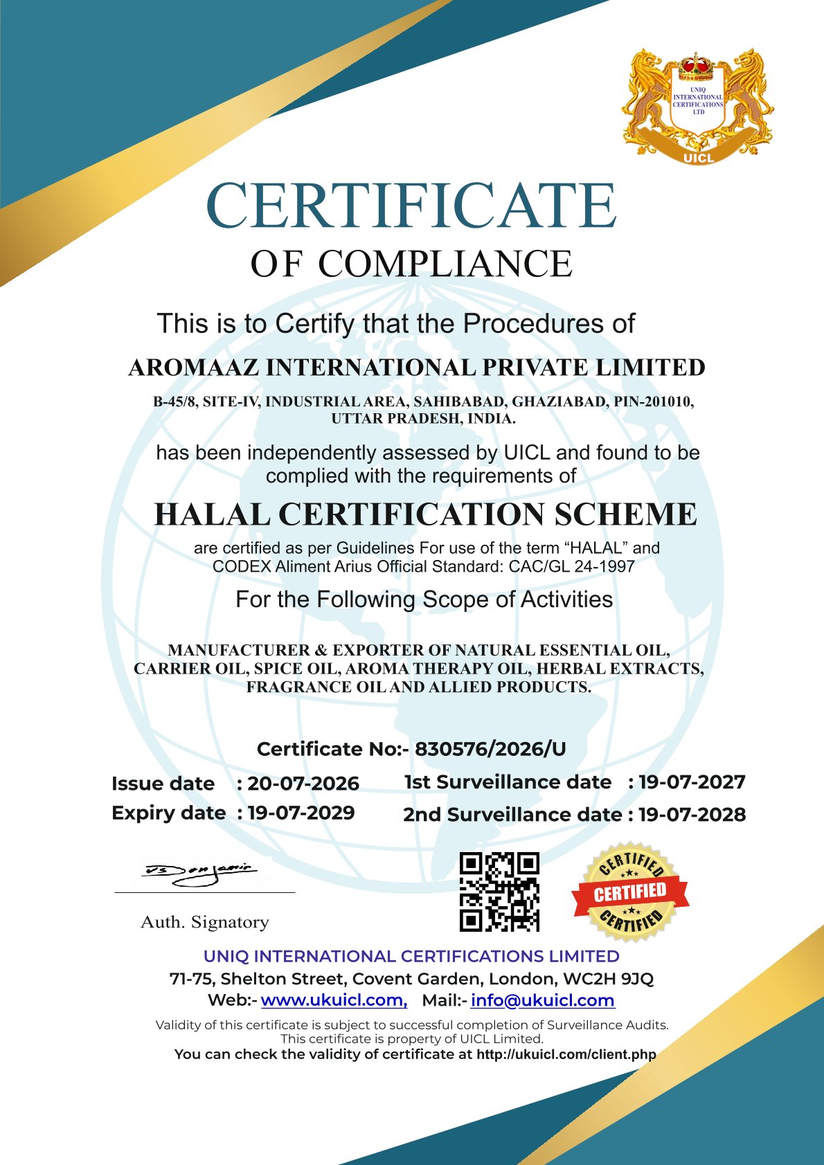 HALAL Certificate